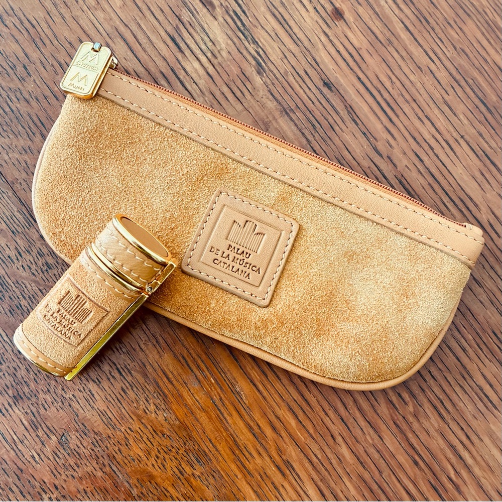 Rare find- Suede pouch with matching lighter